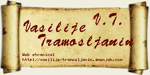 Vasilije Tramošljanin vizit kartica